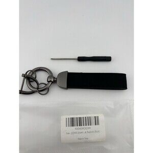 JOOVIA Universal Car Keychain - Genuine Leather Key Fob Strap with Screwdriver